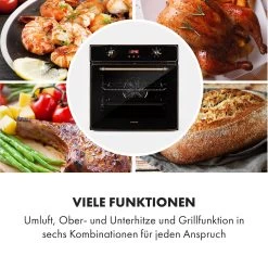 Elizabeth Einbaubackofen Retro 2200 Watt 70l Messingoptik Display 12 Elizabeth Einbaubackofen Retro 2200 Watt 70l Messingoptik Display -Küchengeräte Verkäufe 10034880 de 0004 logo