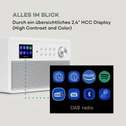 Connect Link Smart Radio IR/DAB+/UKW Spotify BT 2,4" HCC Display Weiß 16 Connect Link Smart Radio IR/DAB+/UKW Spotify BT 2,4" HCC Display Weiß -Küchengeräte Verkäufe 10034922 de 0007 logo
