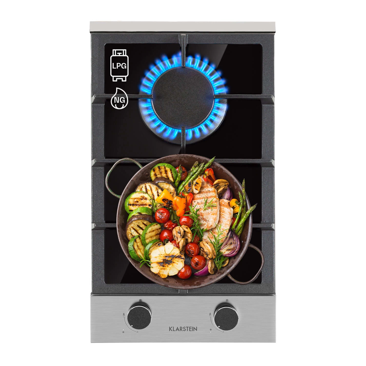 Alchemist Domino Gaskochfeld 2-flammig Aluminium-Brenner Glaskeramik 1 Alchemist Domino Gaskochfeld 2-flammig Aluminium-Brenner Glaskeramik