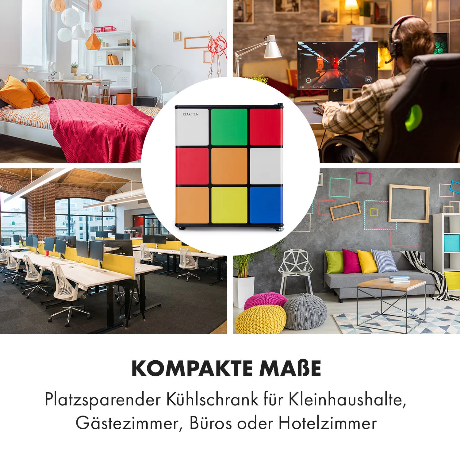 Solve Kühlschrank Mini-Bar 48L Zauberwürfel-Design 4 Solve Kühlschrank Mini-Bar 48L Zauberwürfel-Design – Bild 4