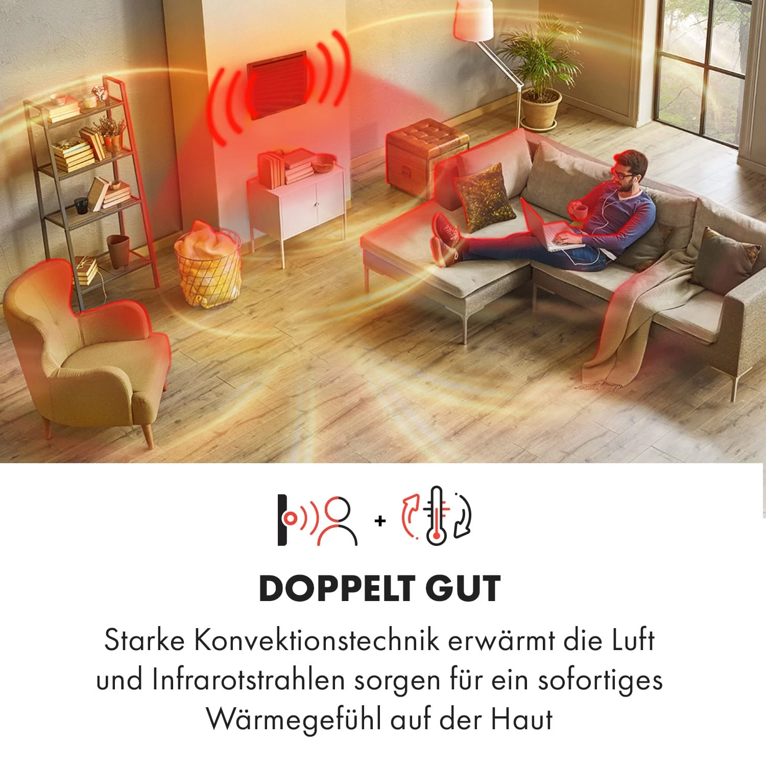 Hot Spot Slimcurve Double Wave 2-in-1 Heizgerät 1000W Wochentimer Stahlblech 2 Hot Spot Slimcurve Double Wave 2-in-1 Heizgerät 1000W Wochentimer Stahlblech – Bild 2