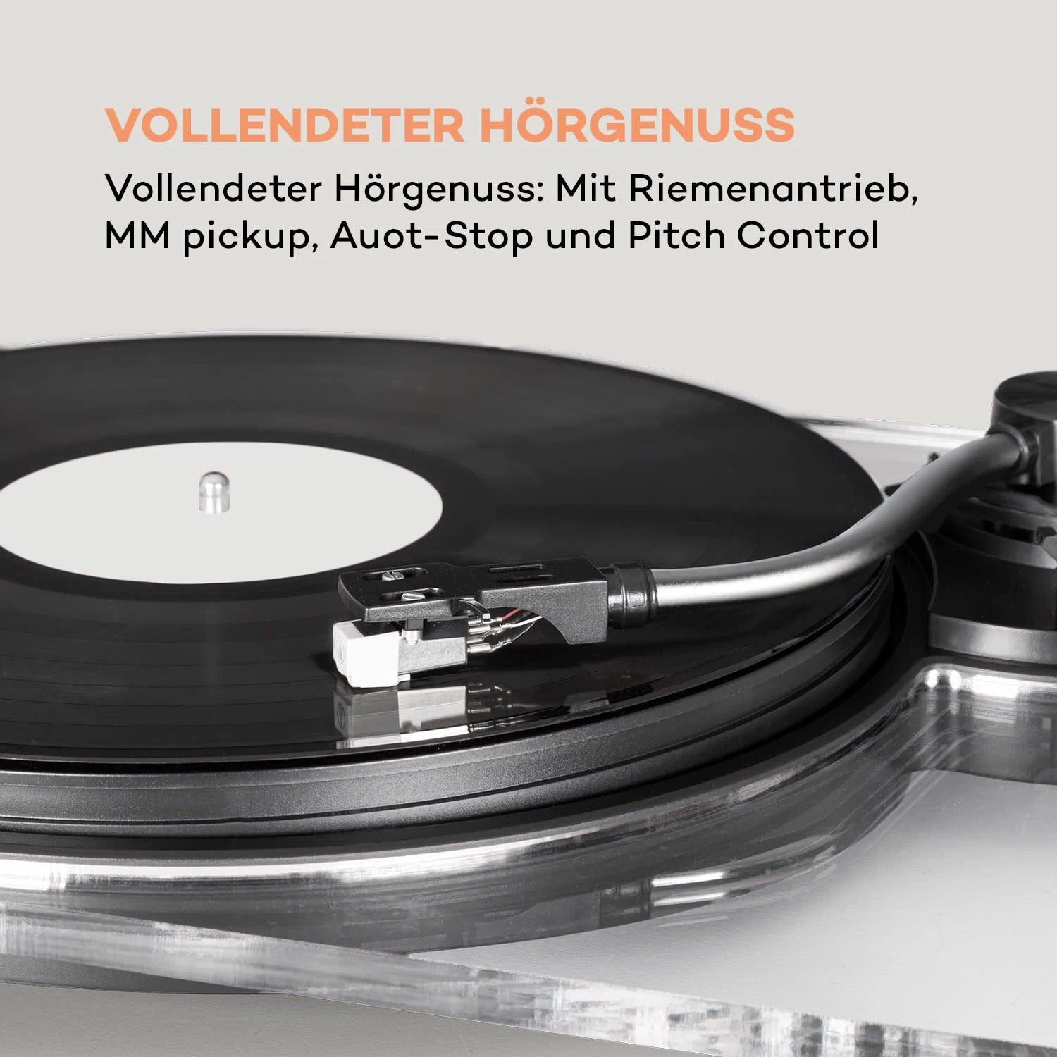 Pureness Plattenspieler Acryl 33 1/3 + 45 U/min Vorverstärker 4 Pureness Plattenspieler Acryl 33 1/3 + 45 U/min Vorverstärker – Bild 4