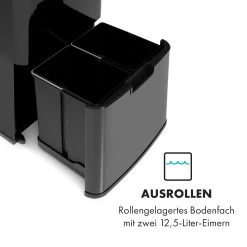 Touchless Black Stainless Steel Müllsammler Sensor 72L 4 Behälter ABS / PP / Edelstahl Schwarz 15 Touchless Black Stainless Steel Müllsammler Sensor 72L 4 Behälter ABS / PP / Edelstahl Schwarz -Küchengeräte Verkäufe 10035097 de 0005 logo