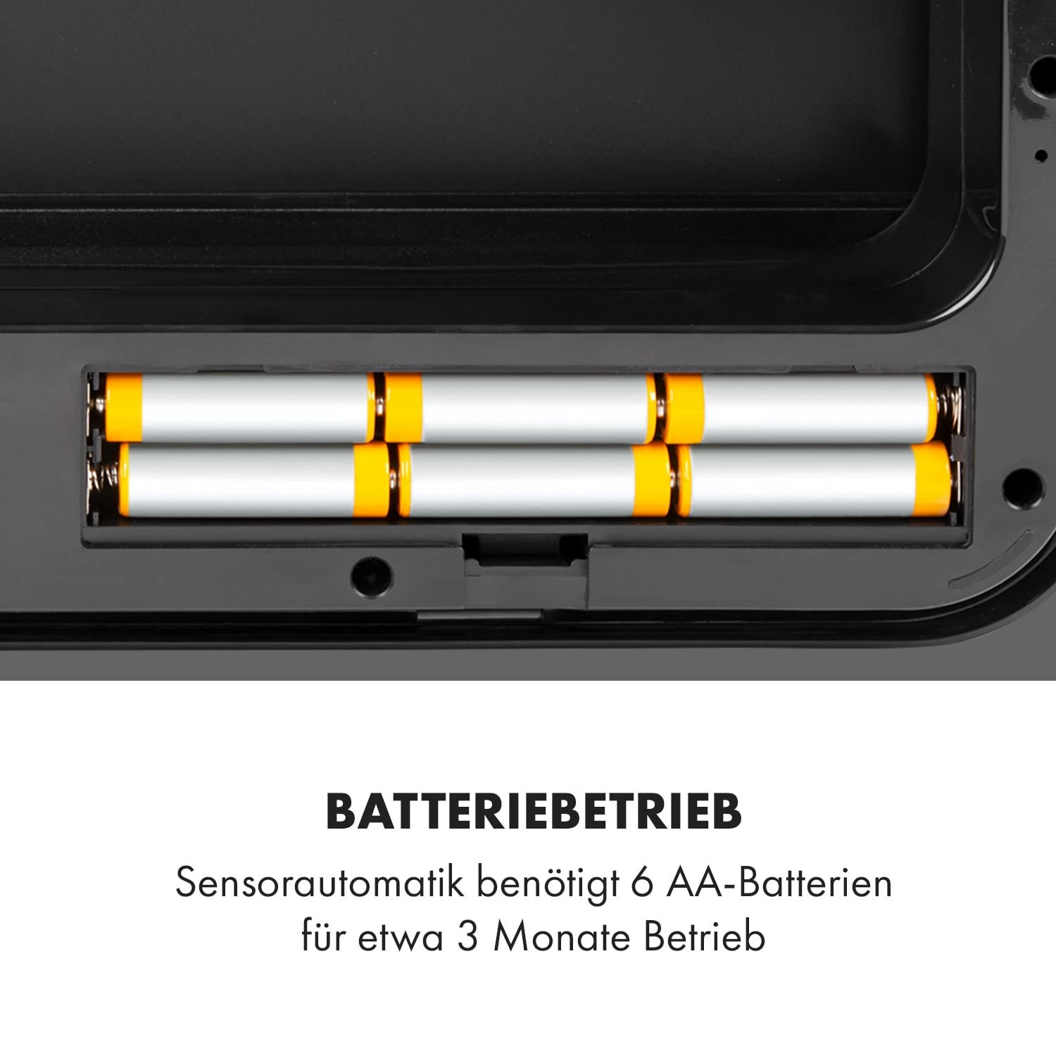 Touchless Black Stainless Steel Müllsammler Sensor 72L 4 Behälter ABS / PP / Edelstahl Schwarz 8 Touchless Black Stainless Steel Müllsammler Sensor 72L 4 Behälter ABS / PP / Edelstahl Schwarz – Bild 8