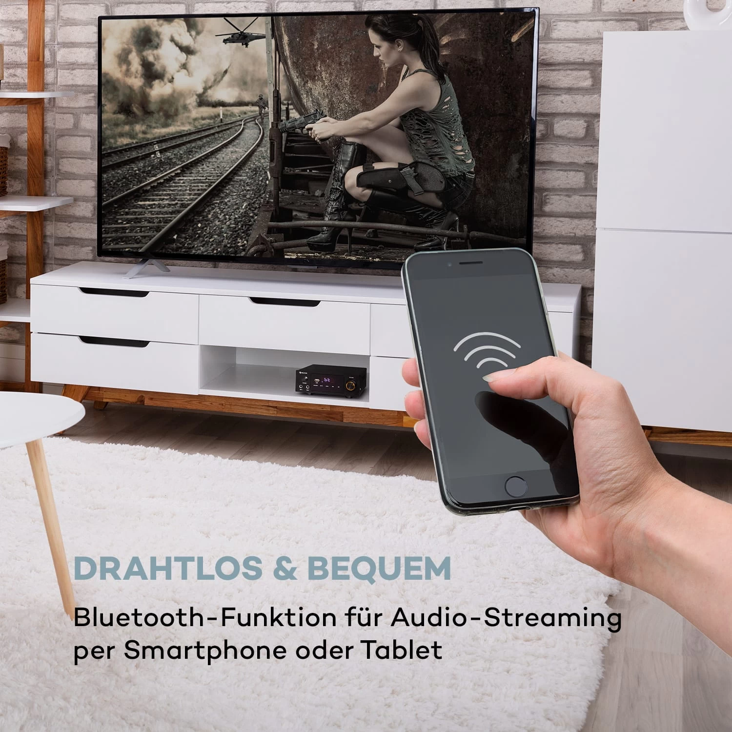 AMP-2 DG Stereo-Hifi-Verstärker 2x50W RMS BT/USB Opt. & Coax. Dig-In 3 AMP-2 DG Stereo-Hifi-Verstärker 2x50W RMS BT/USB Opt. & Coax. Dig-In – Bild 3