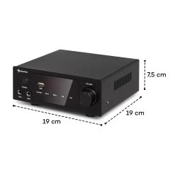 AMP-2 DG Stereo-Hifi-Verstärker 2x50W RMS BT/USB Opt. & Coax. Dig-In 13 AMP-2 DG Stereo-Hifi-Verstärker 2x50W RMS BT/USB Opt. & Coax. Dig-In -Küchengeräte Verkäufe 10035179 yy 0007 logo auna AMP2 DG Stereo Hifi Verstaerker schwarz