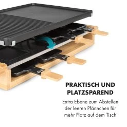 Tournedo Raclette 1200W Aluminiumguss 8 Personen Holz-Dekor 13 Tournedo Raclette 1200W Aluminiumguss 8 Personen Holz-Dekor -Küchengeräte Verkäufe 10035219 de 0005 logo