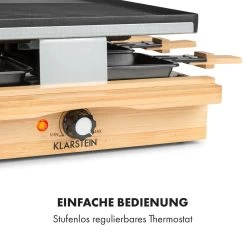 Tournedo Raclette 1200W Aluminiumguss 8 Personen Holz-Dekor 14 Tournedo Raclette 1200W Aluminiumguss 8 Personen Holz-Dekor -Küchengeräte Verkäufe 10035219 de 0006 logo