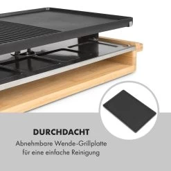 Tournedo Raclette 1200W Aluminiumguss 8 Personen Holz-Dekor 15 Tournedo Raclette 1200W Aluminiumguss 8 Personen Holz-Dekor -Küchengeräte Verkäufe 10035219 de 0007 logo