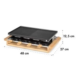 Tournedo Raclette 1200W Aluminiumguss 8 Personen Holz-Dekor 17 Tournedo Raclette 1200W Aluminiumguss 8 Personen Holz-Dekor -Küchengeräte Verkäufe 10035219 yy 0009 logo Klarstein Tournedo Raclette Holz Dekor