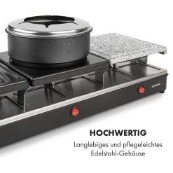 Fonduelette XL 3-in-1 Raclettegrill Fondue Naturstein 1650W 12 Pers -Küchengeräte Verkäufe 10035220 de 0007 logo