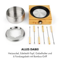 Bambus Fondue Edelstahl-Topf 800W -Küchengeräte Verkäufe 10035221 de 0004 logo