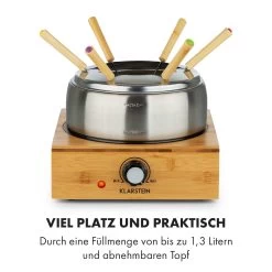 Bambus Fondue Edelstahl-Topf 800W -Küchengeräte Verkäufe 10035221 de 0006 logo