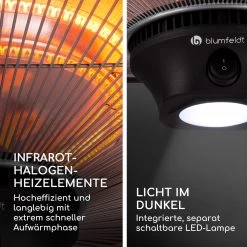 Heat Hexa Infrarot-Heizstrahler 800/1200/2000W Halogen IP34 LED -Küchengeräte Verkäufe 10035285 de 0006 logo