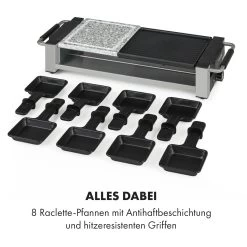 Bistecca Raclette 1200W Metall / Stein 8 Personen Kontroll-LED -Küchengeräte Verkäufe 10035293 de 0006 logo
