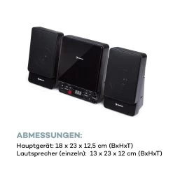 Microstar Vertikal-Stereoanlage CD-Player Bluetooth USB Fernbedienung -Küchengeräte Verkäufe 10035301 de 0008 logo