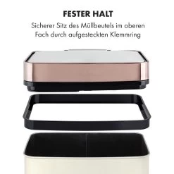 Royal Trash Rose Gold Sensor-Mülleimer 72 Liter Edelstahl 19 Royal Trash Rose Gold Sensor-Mülleimer 72 Liter Edelstahl -Küchengeräte Verkäufe 10035364 de 0009 logo