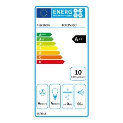 Eleonora 60 Dunstabzugshaube 426 M³/h Touch-Panel Ambiente-Licht -Küchengeräte Verkäufe 10035380 energy label