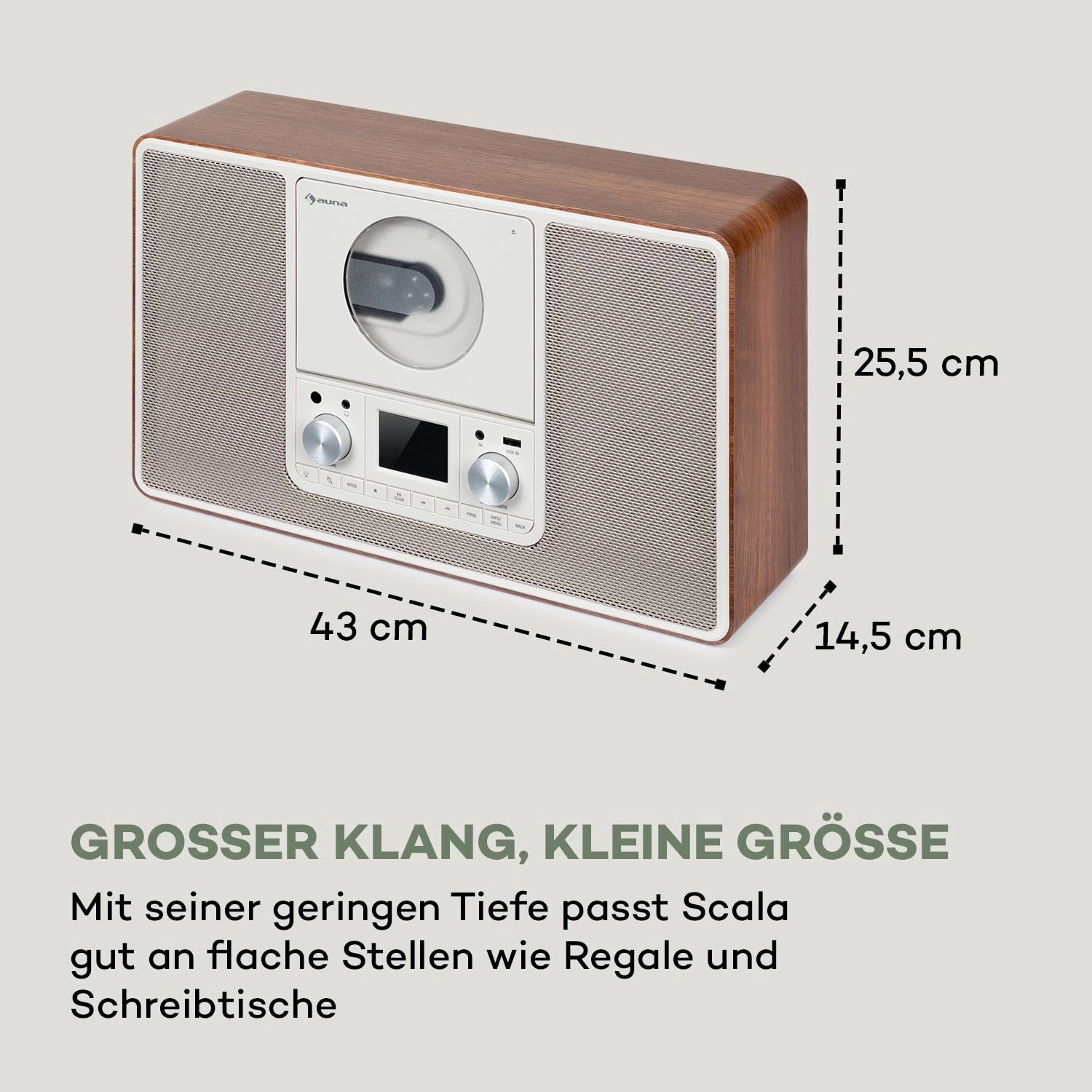 Scala VCD-IR Internetradio WLAN CD BT MP3 DAB+ UKW Radio 4 Scala VCD-IR Internetradio WLAN CD BT MP3 DAB+ UKW Radio – Bild 4
