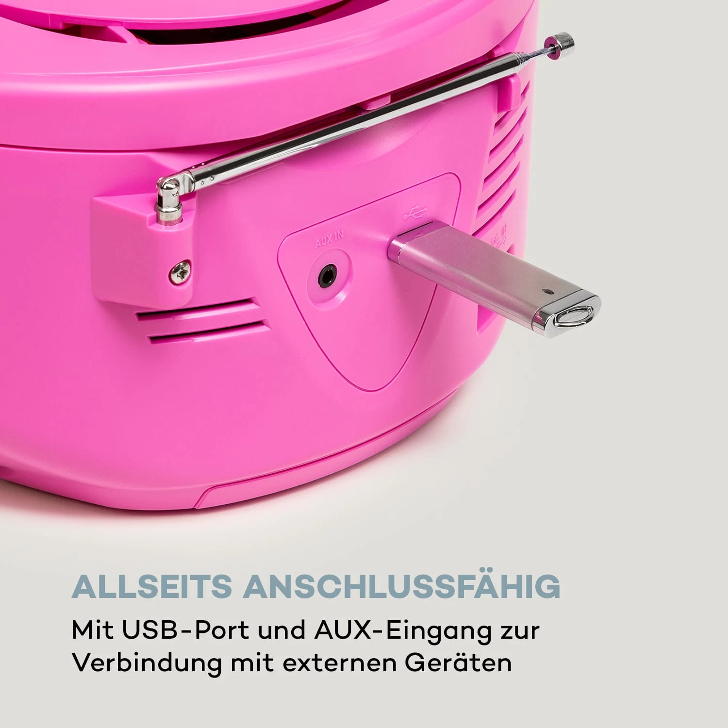 Harper CD Boombox CD-Player Bluetooth Kassette UKW AUX USB 4 Harper CD Boombox CD-Player Bluetooth Kassette UKW AUX USB – Bild 4