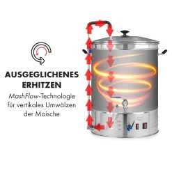 Brauheld Pro Maischekessel 3300W 70L 30-100°C Umwälzpumpe Edelstahl 14 Brauheld Pro Maischekessel 3300W 70L 30-100°C Umwälzpumpe Edelstahl -Küchengeräte Verkäufe 10035516 de 0005 logo