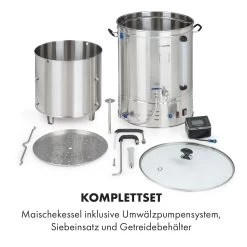 Brauheld Pro Maischekessel 3300W 70L 30-100°C Umwälzpumpe Edelstahl 17 Brauheld Pro Maischekessel 3300W 70L 30-100°C Umwälzpumpe Edelstahl -Küchengeräte Verkäufe 10035516 de 0008 logo