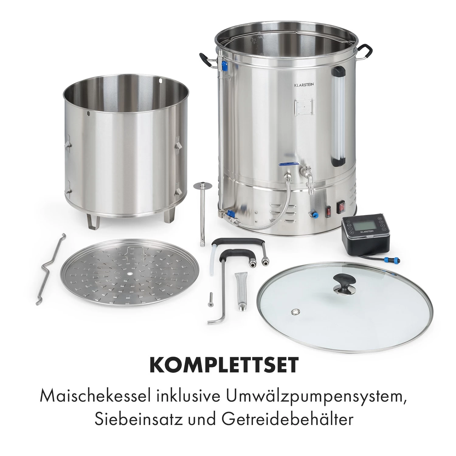 Brauheld Pro Maischekessel 3300W 70L 30-100°C Umwälzpumpe Edelstahl 8 Brauheld Pro Maischekessel 3300W 70L 30-100°C Umwälzpumpe Edelstahl – Bild 8