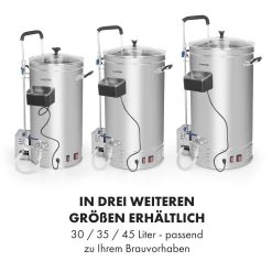Brauheld Pro Maischekessel 3300W 70L 30-100°C Umwälzpumpe Edelstahl 18 Brauheld Pro Maischekessel 3300W 70L 30-100°C Umwälzpumpe Edelstahl -Küchengeräte Verkäufe 10035516 de 0009 logo