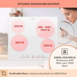 Virtuosa 4 Einbaukochfeld 4 Zonen 6500W Glaskeramik -Küchengeräte Verkäufe 10035552 de 0003 usp