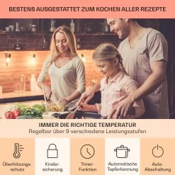 Virtuosa 4 Einbaukochfeld 4 Zonen 6500W Glaskeramik -Küchengeräte Verkäufe 10035552 de 0005 usp