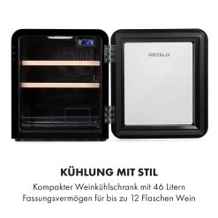Vinetage 12 Getränkekühler Kühlschrank 48 Liter 4-22°C Retro-Design 11 Vinetage 12 Getränkekühler Kühlschrank 48 Liter 4-22°C Retro-Design -Küchengeräte Verkäufe 10035568 de 0003 logo