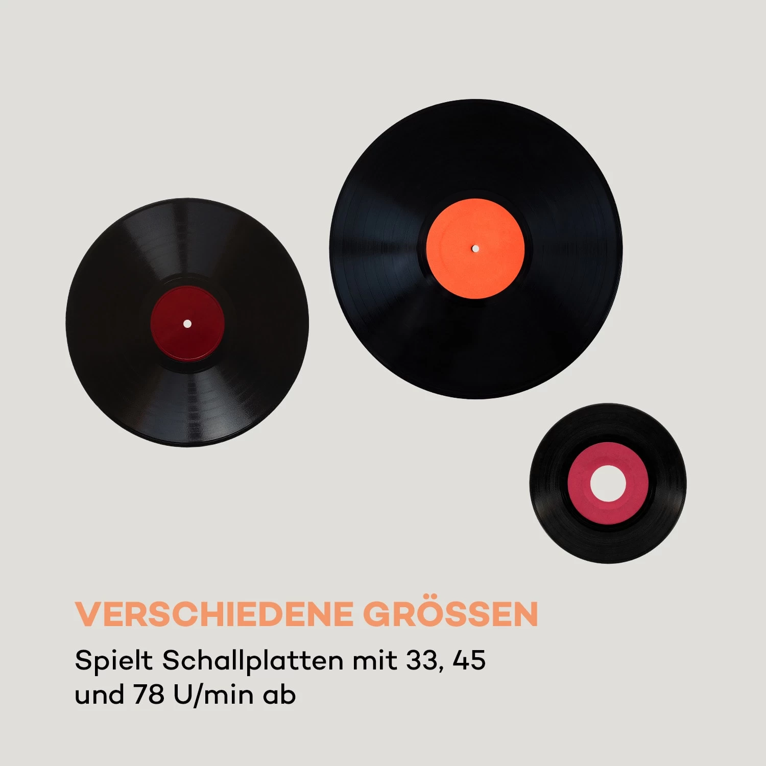 Peggy Sue BT Plattenspieler Stereolautsprecher USB BT Tragbar 8 Peggy Sue BT Plattenspieler Stereolautsprecher USB BT Tragbar – Bild 8