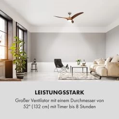 Monteverde Deckenventilator Deckenleuchte 52" 8.376m³/h 3 Flügel -Küchengeräte Verkäufe 10035788 de 0006 logo