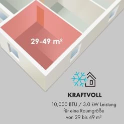 Metrobreeze Rom Smart Mobile Klimaanlage 10.000 BTU 3 KW Fernbedienung -Küchengeräte Verkäufe 10035804 de 0005 logo