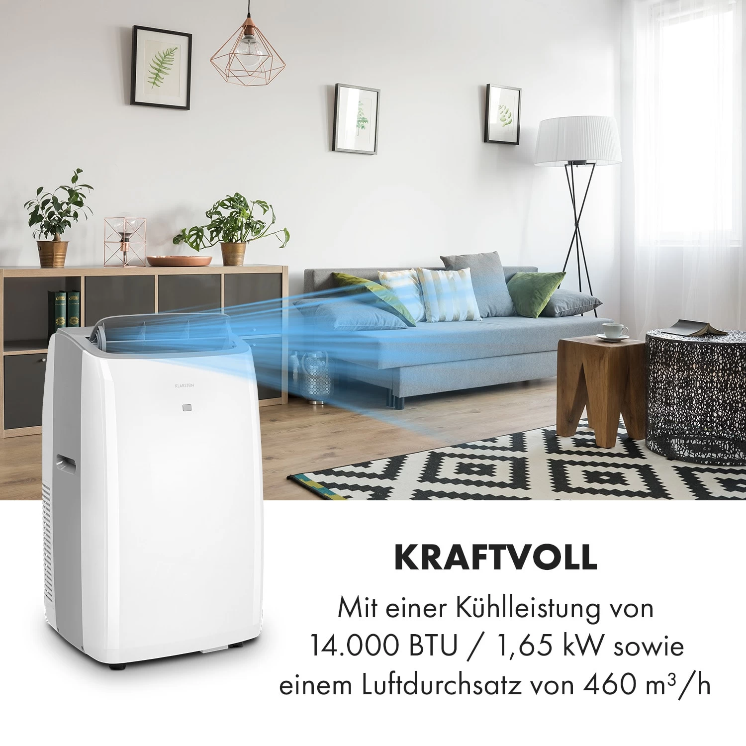 Grandbreeze Pro 14K Klimaanlage 3-in-1 460 M³/h 14.000 BTU/4,1 KW 2 Grandbreeze Pro 14K Klimaanlage 3-in-1 460 M³/h 14.000 BTU/4,1 KW – Bild 2