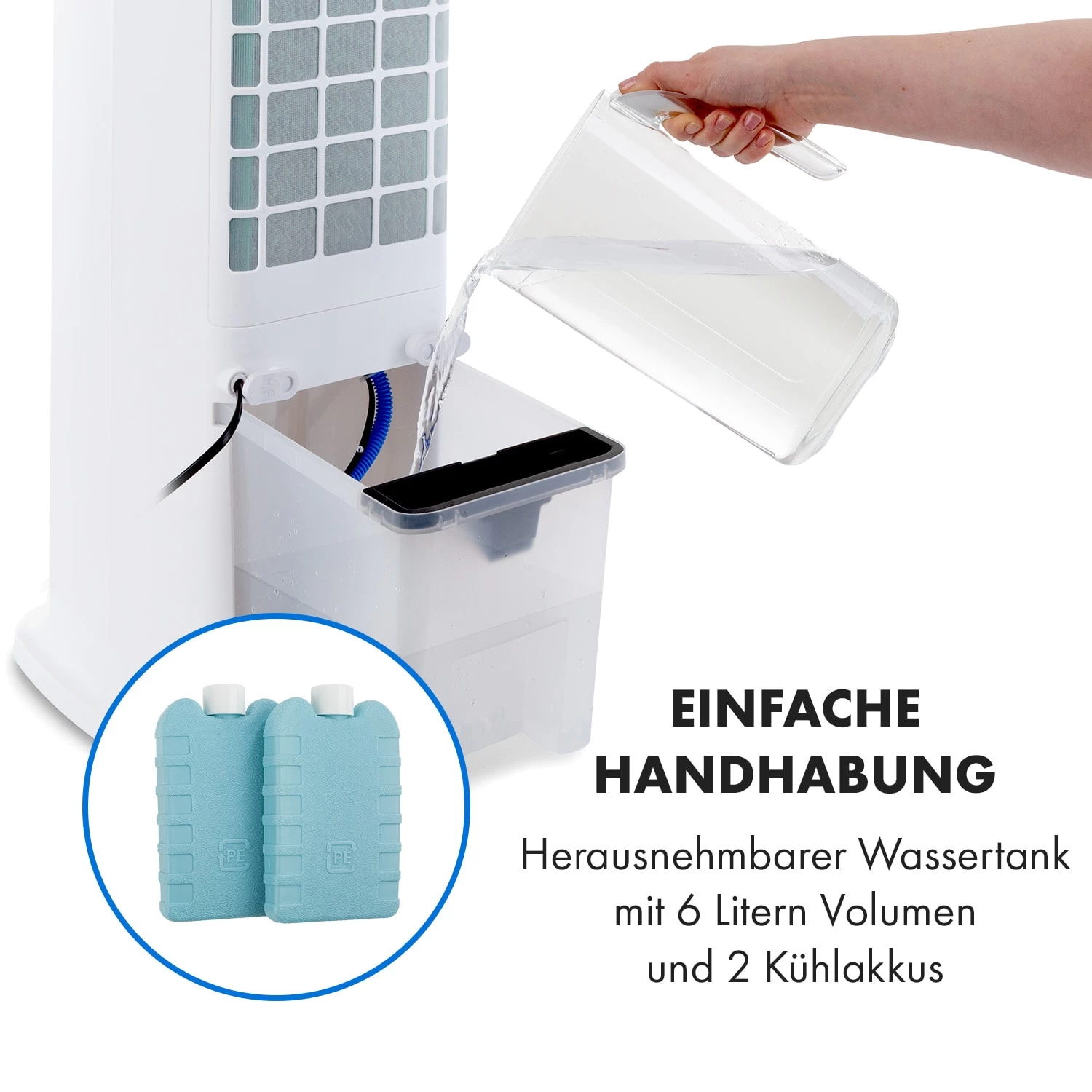 Skytower 360° Smart Luftkühler 60W 450 M³/h 6 Liter Mobil 5 Skytower 360° Smart Luftkühler 60W 450 M³/h 6 Liter Mobil – Bild 5