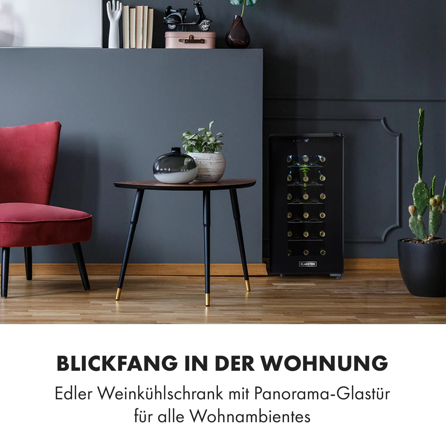 Bellevin 18 Uno Weinkühlschrank 50 Liter 11-18 °C LED Touch SingleZone 2 Bellevin 18 Uno Weinkühlschrank 50 Liter 11-18 °C LED Touch SingleZone – Bild 2