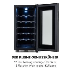 Bellevin 18 Uno Weinkühlschrank 50 Liter 11-18 °C LED Touch SingleZone 11 Bellevin 18 Uno Weinkühlschrank 50 Liter 11-18 °C LED Touch SingleZone -Küchengeräte Verkäufe 10035863 de 0003 logo