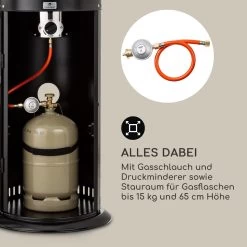 Heatwave Gasheizstrahler 10 KW (728 G/h) Bodenrollen Schutzcover Piezozündung -Küchengeräte Verkäufe 10035958 de 0005 logo