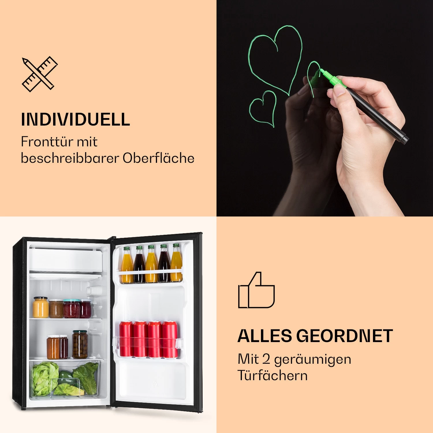 Spitzbergen 83 Kühlschrank 76 Liter Plus 7-Liter-Gefrierfach 2 Böden 3 Spitzbergen 83 Kühlschrank 76 Liter Plus 7-Liter-Gefrierfach 2 Böden – Bild 3