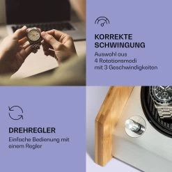 Garonne 4 Uhrenbeweger, 2 Drehteller, 4 Uhren, 3 Geschwindigkeiten, 4 Modi, Bambus -Küchengeräte Verkäufe 10036042 de 0003 logo