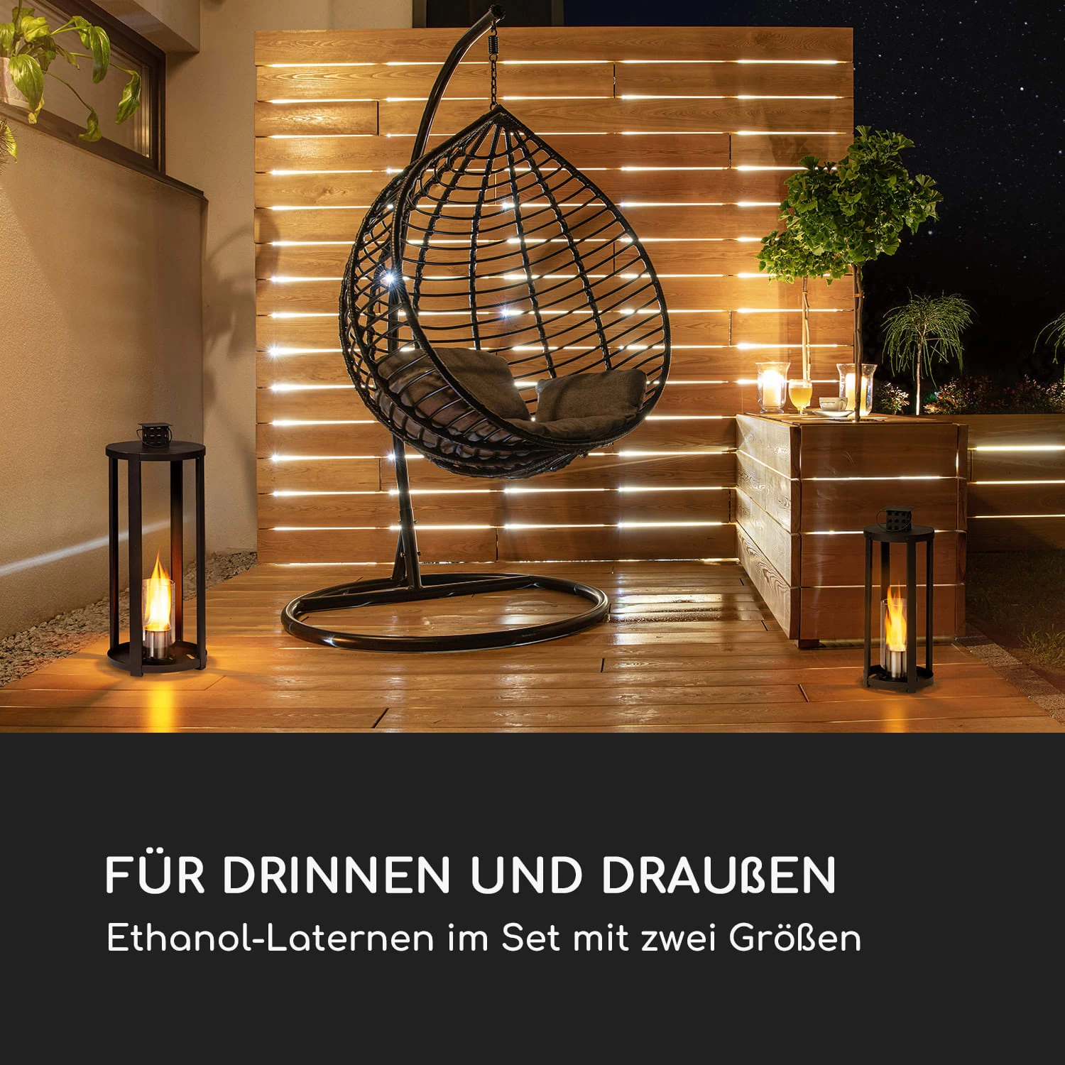 Fiamme Cilindro Ethanol-Laterne 2-Set Edelstahl-Brenner 0,3 Liter 4 H Brenndauer 2 Fiamme Cilindro Ethanol-Laterne 2-Set Edelstahl-Brenner 0,3 Liter 4 H Brenndauer – Bild 2