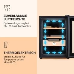 Klarstein El Presidente 37 Zigarren-Humidor 37L 2 Einschübe 1 Fach Zedernholz 11 Klarstein El Presidente 37 Zigarren-Humidor 37L 2 Einschübe 1 Fach Zedernholz -Küchengeräte Verkäufe 10036101 de 0004 logo