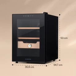 Klarstein El Presidente 37 Zigarren-Humidor 37L 2 Einschübe 1 Fach Zedernholz 14 Klarstein El Presidente 37 Zigarren-Humidor 37L 2 Einschübe 1 Fach Zedernholz -Küchengeräte Verkäufe 10036101 yy 0007 logo