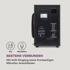 Areal 825 5.1 Lautsprechersystem 200 W RMS BT USB SD AUX Fernbedienung -Küchengeräte Verkäufe 10036134 de 0007 logo