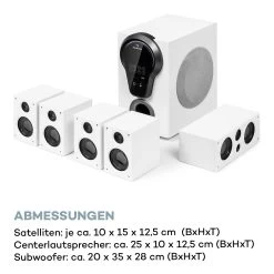 Areal 525 DG 5.1-Surround-System 125W RMS Opt-In BT USB SD AUX Fernbedienung -Küchengeräte Verkäufe 10036136 de 0008 logo