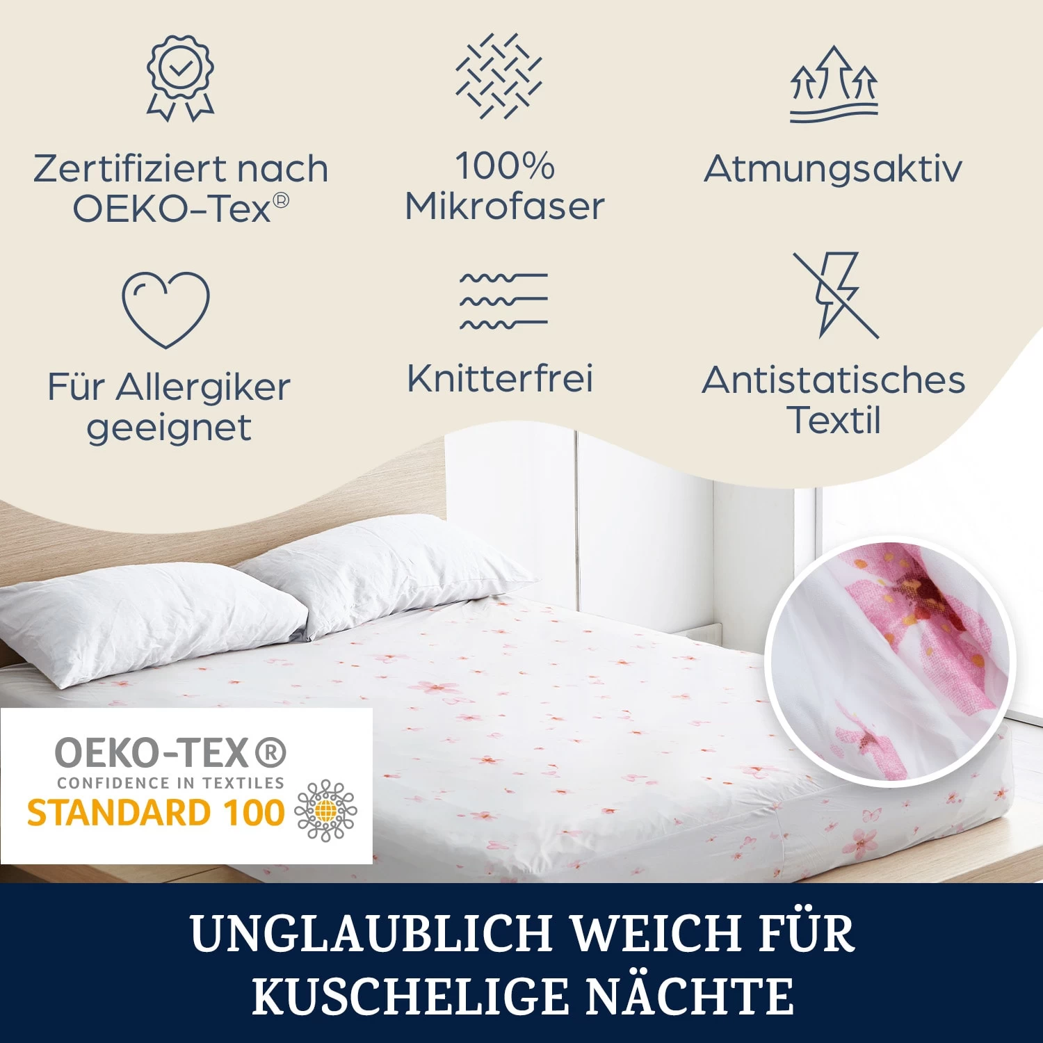 Soft Wonder-Edition Spannbettlaken 180-200 X 200 Cm Mikrofaser 2 Soft Wonder-Edition Spannbettlaken 180-200 X 200 Cm Mikrofaser – Bild 2