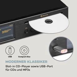Black Star CD-HiFi-Receiver Verstärker Internet/DAB+/FM-Radio CD-Player WiFi -Küchengeräte Verkäufe 10036445 de 0008 logo