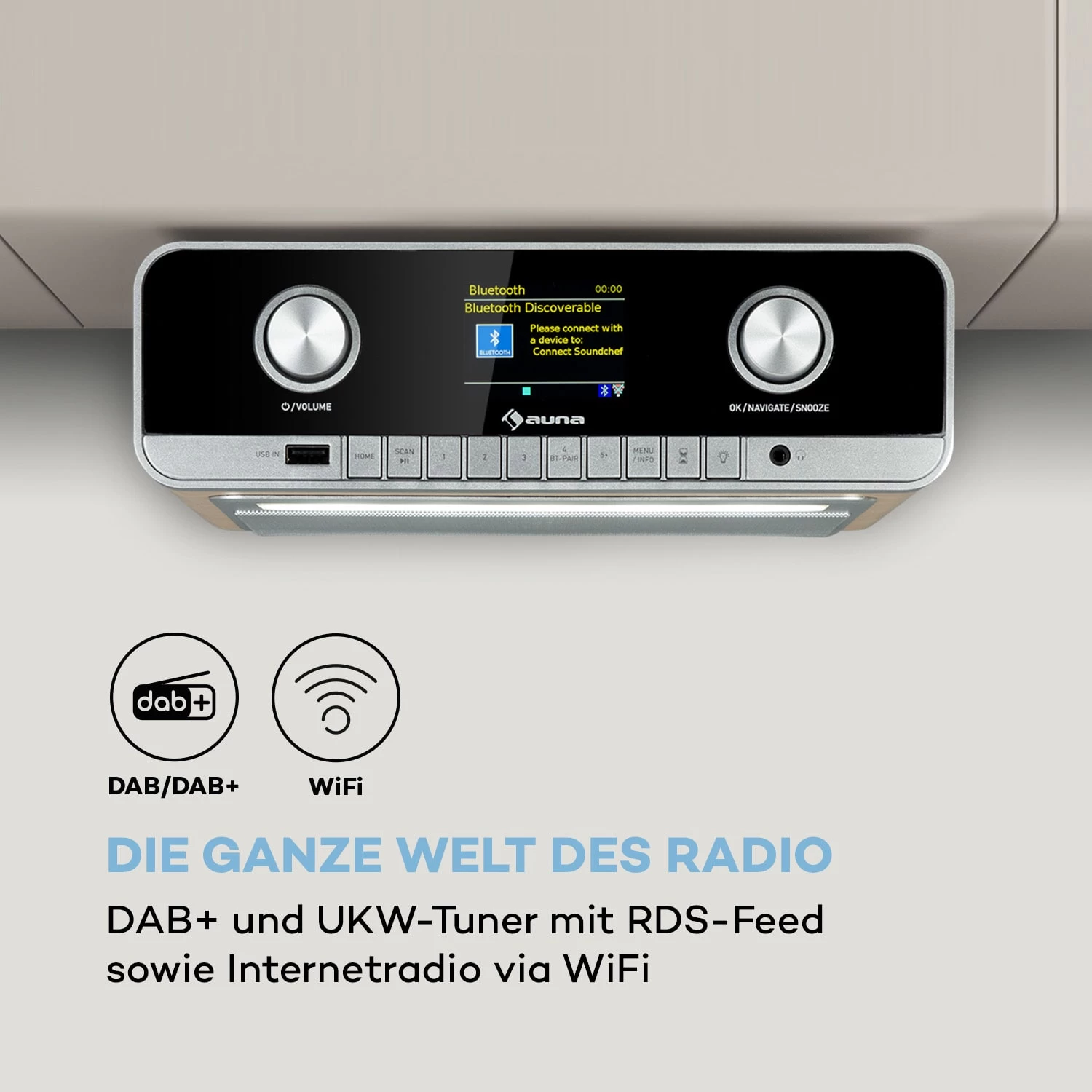 Connect Soundchef MKII Küchenunterbauradio Internet/DAB+/UKW Stereo 4 Connect Soundchef MKII Küchenunterbauradio Internet/DAB+/UKW Stereo – Bild 4