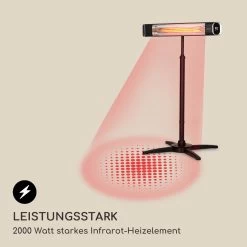 Dark Wave Stand Infrarot-Heizstrahler 2000W Goldbeschichtete Carbonröhre IP65 Standfuß -Küchengeräte Verkäufe 10037729 de 0004 logo